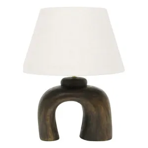 Elin Table Lamp 20x50cm in Walnut by OzDesignFurniture, a Table & Bedside Lamps for sale on Style Sourcebook