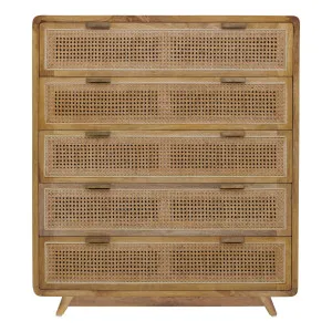 Willow Tall Boy in Mangowood Clear  / Rattan by OzDesignFurniture, a Cabinets, Chests for sale on Style Sourcebook