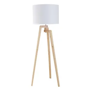 Oslo Floor Lamp 56x160cm in Natural / White by OzDesignFurniture, a Floor Lamps for sale on Style Sourcebook