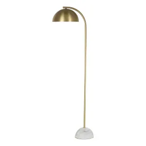 Atticus Floor Lamp 50x148cm in Gold / White by OzDesignFurniture, a Floor Lamps for sale on Style Sourcebook