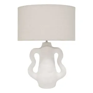 Eden Table Lamp 44x62cm in White by OzDesignFurniture, a Table & Bedside Lamps for sale on Style Sourcebook