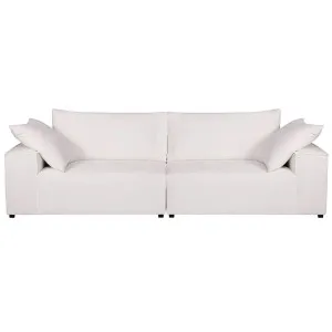 Midtown 4 Seater Hamptons Sofa - White Linen by CAFE Lighting & Living, a Sofas for sale on Style Sourcebook