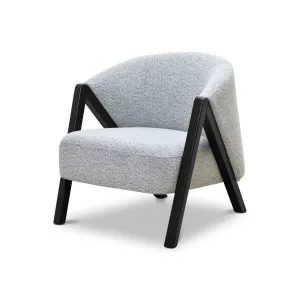 Gigi Fabric Armchair - Light Grey Fleck by Calibre Furniture, a Chairs for sale on Style Sourcebook