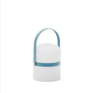 Ridley mini LED table lamp in blue polyethylene by Kave Home, a Kids Lamps & Lights for sale on Style Sourcebook