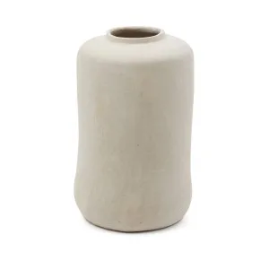 Serina papier mâché vase in white 34 cm by Kave Home, a Vases & Jars for sale on Style Sourcebook