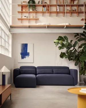 Neom 3 seater modular sofa, right/left chaise longue in blue, 263 cm by Kave Home, a Sofas for sale on Style Sourcebook