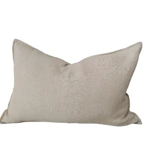 Reims Stonewashed Heavy Weight French Linen Cushion 40x60cm Lumbar  - Oak by Macey & Moore, a Cushions, Decorative Pillows for sale on Style Sourcebook