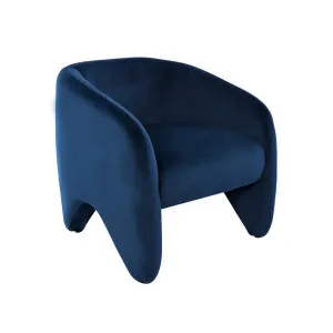 Maine Arm Chair - Indigo Velvet by CAFE Lighting & Living, a Chairs for sale on Style Sourcebook