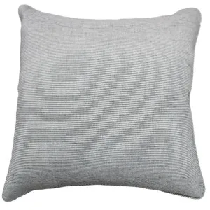 Lyon Linen Cotton Cushion 55cm Square - Black Pinstriped by Macey & Moore, a Cushions, Decorative Pillows for sale on Style Sourcebook