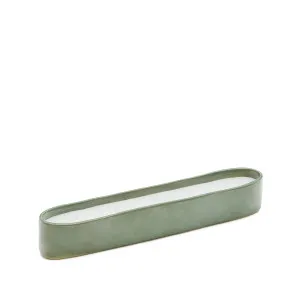 Sapira Ceramic Candle in Green, 6 x 34.5 cm by Kave Home, a Candles for sale on Style Sourcebook