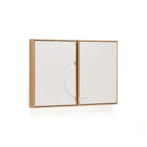 Sefri set of 2 white frames 30 x 40 cm by Kave Home, a Painted Canvases for sale on Style Sourcebook