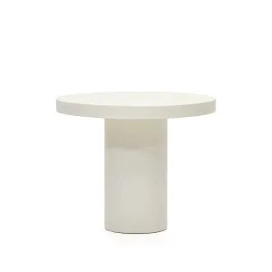 Aiguablava round table in white cement, Ø 90 cm by Kave Home, a Tables for sale on Style Sourcebook