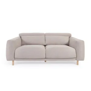 Singa 3 seater sofa in beige, 215 cm by Kave Home, a Sofas for sale on Style Sourcebook