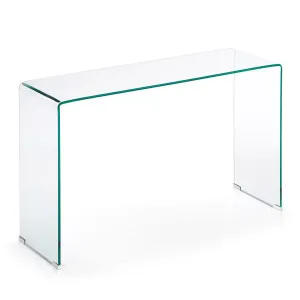 Burano glass console table 125 x 40 cm by Kave Home, a Console Table for sale on Style Sourcebook