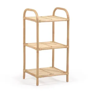 Ormela rattan shelving unit with natural finish, 40 x 80 cm by Kave Home, a Kids Bookcases for sale on Style Sourcebook