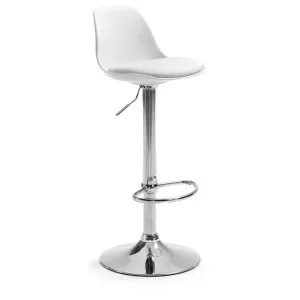 Orlando-T barstool white height 60-82 cm by Kave Home, a Bar Stools for sale on Style Sourcebook