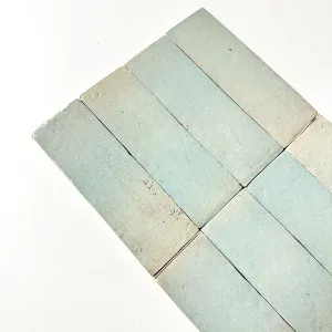 Aqua Blue Evelyn Handmade Bejmat 50 x 150 x 12mm by The Blue Space, a Handmade Tiles for sale on Style Sourcebook