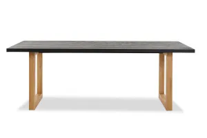 Bronte Dining Table, Black/Oak, by Lounge Lovers by Lounge Lovers, a Dining Tables for sale on Style Sourcebook