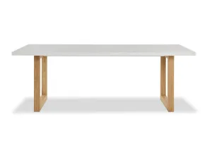 Bronte Dining Table, White/Brushed, by Lounge Lovers by Lounge Lovers, a Dining Tables for sale on Style Sourcebook