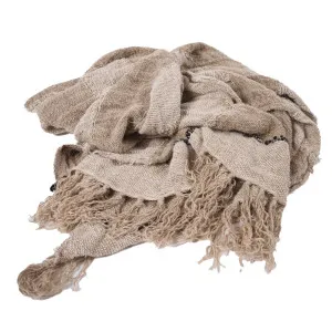 Retreat Throw - Natural/Ivory/Black by Eadie Lifestyle, a Throws for sale on Style Sourcebook