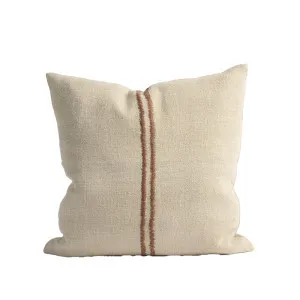 Orion Linen Cushion - Natural/Chocolate by Eadie Lifestyle, a Cushions, Decorative Pillows for sale on Style Sourcebook