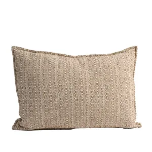 Lowan Cushion - Natural/Chocolate by Eadie Lifestyle, a Cushions, Decorative Pillows for sale on Style Sourcebook