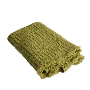 Element Throw - Green by Eadie Lifestyle, a Throws for sale on Style Sourcebook