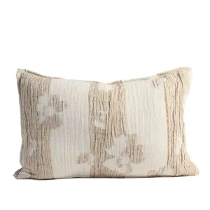 Blossom Reversible Cushion - Chocolate/Ivory by Eadie Lifestyle, a Cushions, Decorative Pillows for sale on Style Sourcebook