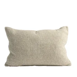 Verdure Linen Cushion - Natural/Green by Eadie Lifestyle, a Cushions, Decorative Pillows for sale on Style Sourcebook