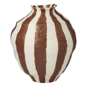 Rayas Vase 33.1x38.2cm in Tan by OzDesignFurniture, a Vases & Jars for sale on Style Sourcebook