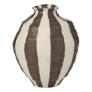 Rayas Vase 18.2x20.7cm in Cocoa by OzDesignFurniture, a Vases & Jars for sale on Style Sourcebook