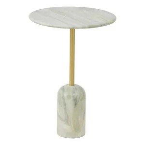 Belmont Side Table 38x50cm in Green/Gold by OzDesignFurniture, a Bedside Tables for sale on Style Sourcebook