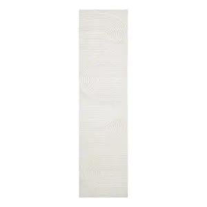 Lotus Abbey Rug 80x400cm in Off White by OzDesignFurniture, a Contemporary Rugs for sale on Style Sourcebook