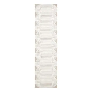 Lotus Carl Rug 80x400cm in Beige/Off White by OzDesignFurniture, a Contemporary Rugs for sale on Style Sourcebook