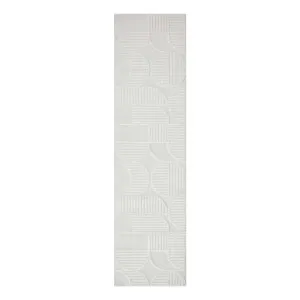 Lotus Leo Rug 80x300cm in Off White by OzDesignFurniture, a Contemporary Rugs for sale on Style Sourcebook