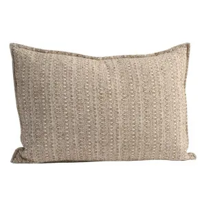 Lowan Feather Fill Cushion 40x60cm in Natural/Chocolate by OzDesignFurniture, a Cushions, Decorative Pillows for sale on Style Sourcebook