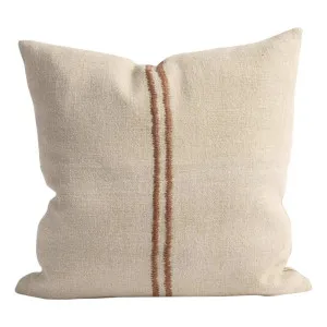 Orion Feather Fill Cushion 50x50cm in Natural/Chocolate by OzDesignFurniture, a Cushions, Decorative Pillows for sale on Style Sourcebook