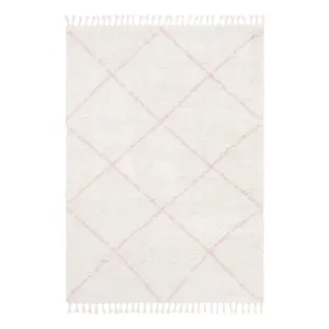 Saffron 22 Rug 120x170cm in Off White/Pink by OzDesignFurniture, a Contemporary Rugs for sale on Style Sourcebook