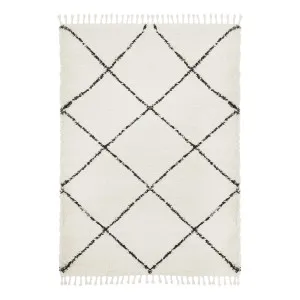 Saffron 22 Rug 120x170cm in Off White/Black by OzDesignFurniture, a Contemporary Rugs for sale on Style Sourcebook