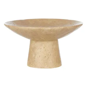 Harcourt Footed Bowl 20x11cm in Natural by OzDesignFurniture, a Decorative Plates & Bowls for sale on Style Sourcebook