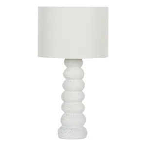 Siena Table Lamp 30x57 in White by OzDesignFurniture, a Table & Bedside Lamps for sale on Style Sourcebook