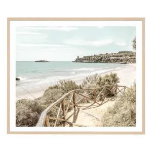 Beachside Stroll Framed Print in 50 x 43cm by OzDesignFurniture, a Prints for sale on Style Sourcebook