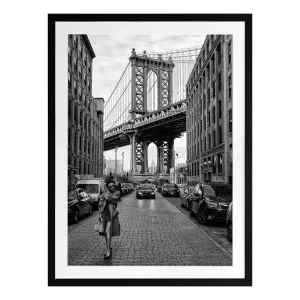 Manhattan Bridge Framed Print in 68 x 84cm by OzDesignFurniture, a Prints for sale on Style Sourcebook