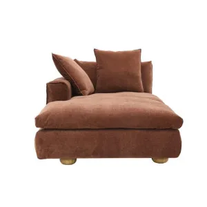 Tully Muse Rust Chaise Left Arm Facing Module by James Lane, a Sofas for sale on Style Sourcebook