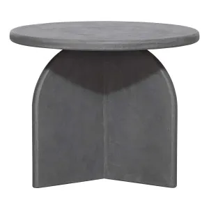 Kai Side Table 50cm in Grey Concrete Render by OzDesignFurniture, a Side Table for sale on Style Sourcebook