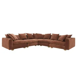 Tully Muse Rust Modular Sofa - 5 Piece by James Lane, a Sofas for sale on Style Sourcebook