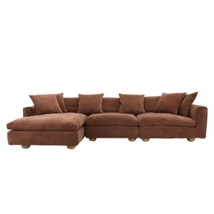 Tully Muse Rust Chaise Sofa - 3 Seater by James Lane, a Sofas for sale on Style Sourcebook