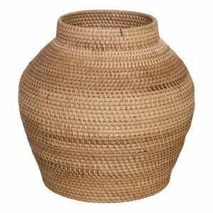 Woven Decorative Basket High 34x33cm in Natural by OzDesignFurniture, a Baskets & Boxes for sale on Style Sourcebook