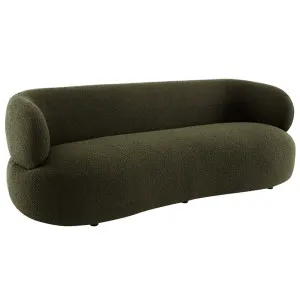 Greenwich 3 Seater Sofa - Green Boucle by CAFE Lighting & Living, a Sofas for sale on Style Sourcebook