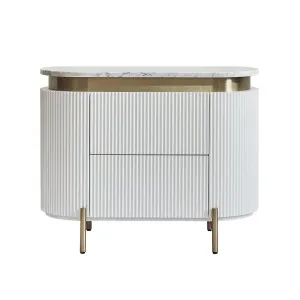 Monte Carlo Large Bedside Table - White by CAFE Lighting & Living, a Bedside Tables for sale on Style Sourcebook